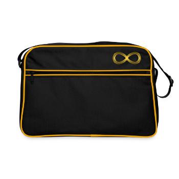 infinite infinity - Retro Bag - black/gold - Front