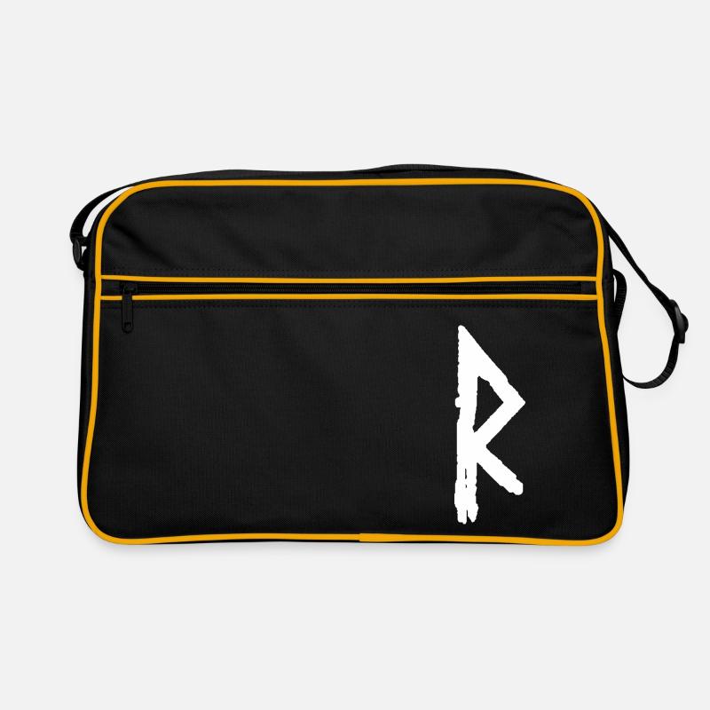 Elder Futhark Rune Raidho - Letter R Retro Bag