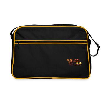 Prosit Neujahr 2025 alkoholfrei feiern Silvester - Retro Tasche - Schwarz/Gold - Vorne
