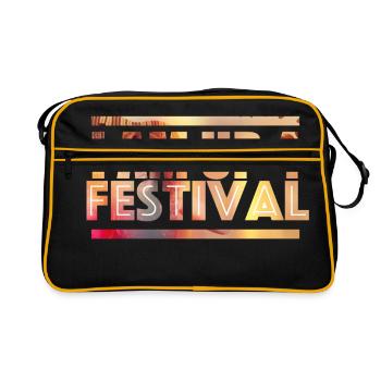 Je suis pour fête - Sac Retro - noir/or - Devant