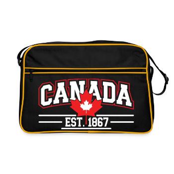 Canada Vintage Logo Graphic 1867 - Retro Bag - black/gold - Front