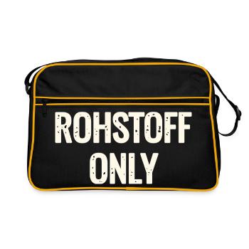 Rohstoff Only Schriftzug - Retro Bag - black/gold - Front
