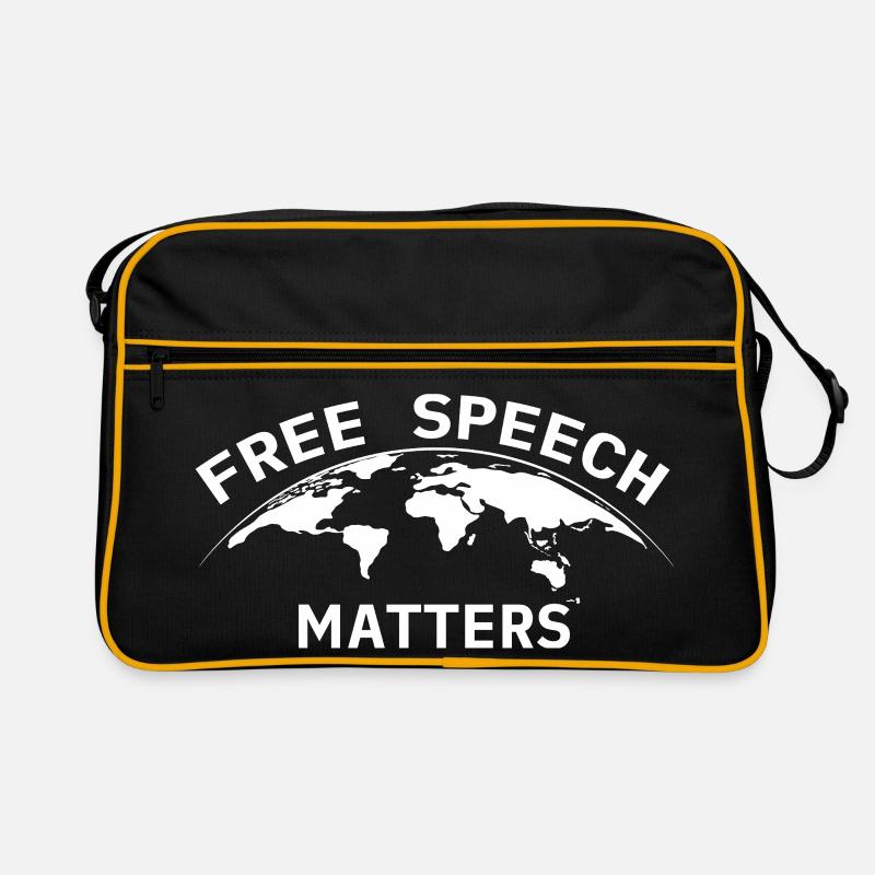Free Speech Matters Globe Retro Bag