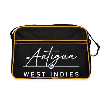 Antigua and Barbuda - West Indies - Caribbean - Retro Bag - black/gold - Front