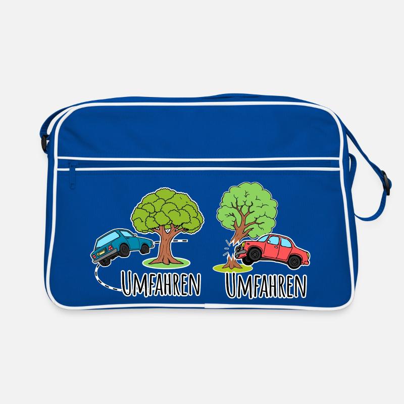 Driving around or driving around the tree by car? Retro Bag