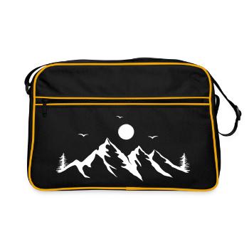 Montagnes - Sac Retro - noir/or - Devant