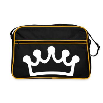 Contour de la couronne - Sac Retro - noir/or - Devant