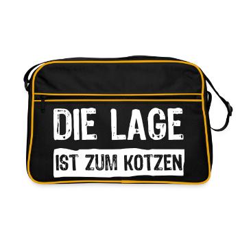 L’emplacement est nul - Sac Retro - noir/or - Devant