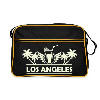 Los Angeles Drink with Wings - Retro Bag - black/gold - Front