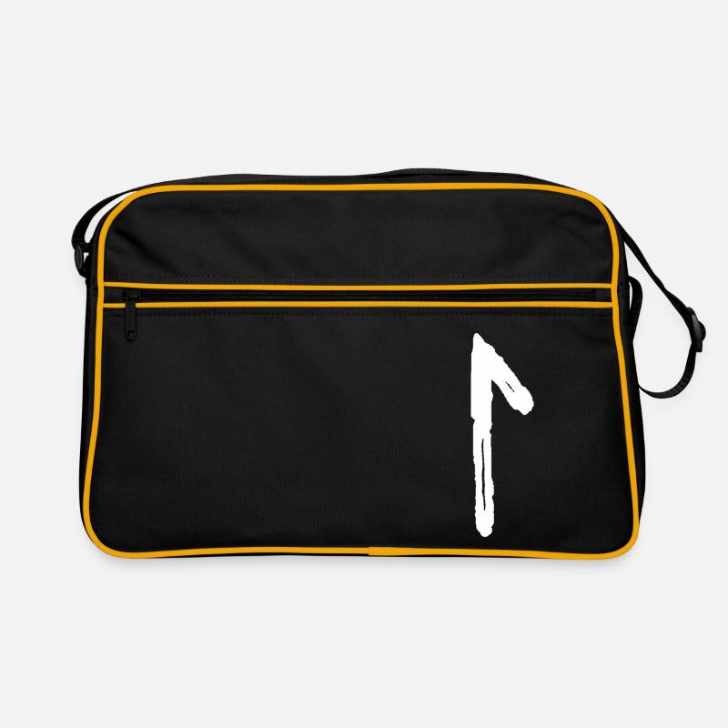 Elder Futhark Rune Lagus - Buchstabe L Retro Tasche