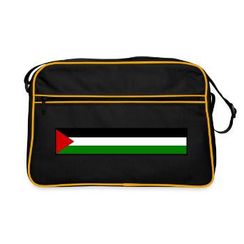 Free palestine - Sac Retro - noir/or - Devant