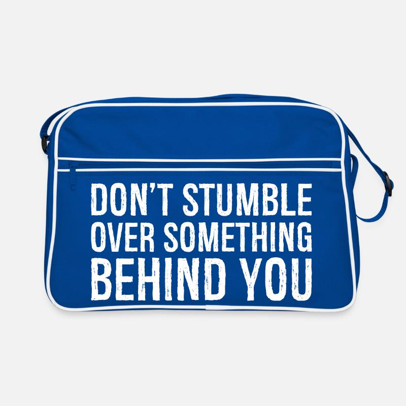 don't stumble over something behind you Retro Bag