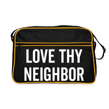 Aime ton prochain - Sac Retro - noir/or - Devant