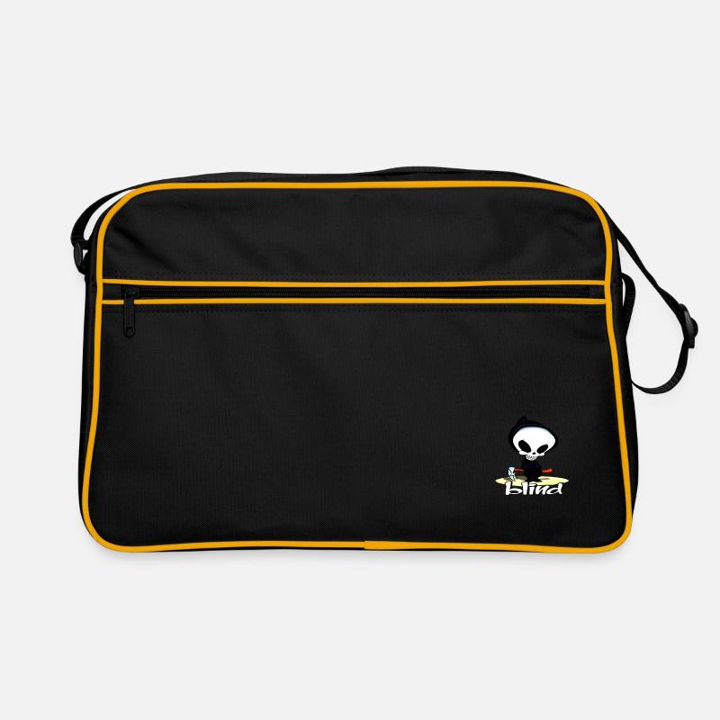 BLINDER SCHÄDEL - Retro Tasche - Schwarz/Gold