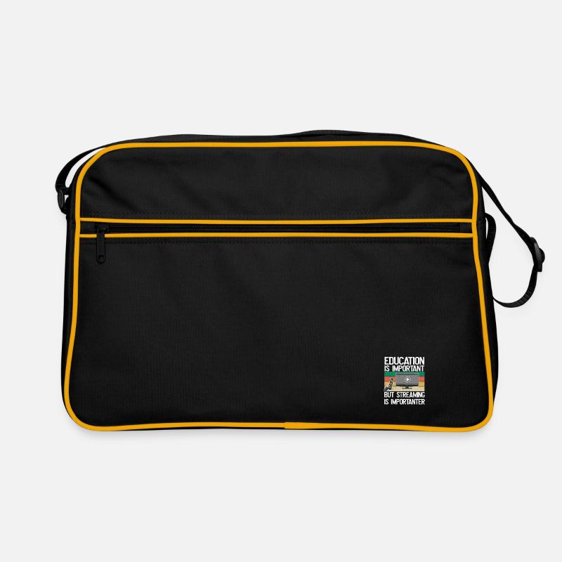 Education is important, but streaming is more important Retro Bag
