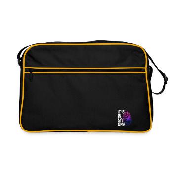 LGBTQ love in my DNA - Retro Bag - black/gold - Front