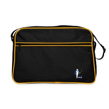Marathon April 17, 2023 at the Hub of the Universe - Retro Bag - black/gold - Front