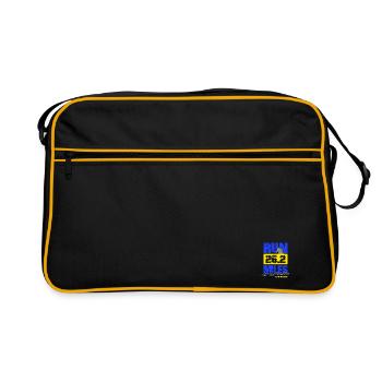 Marathon April 17, 2023 at the Hub of the Universe - Retro Bag - black/gold - Front