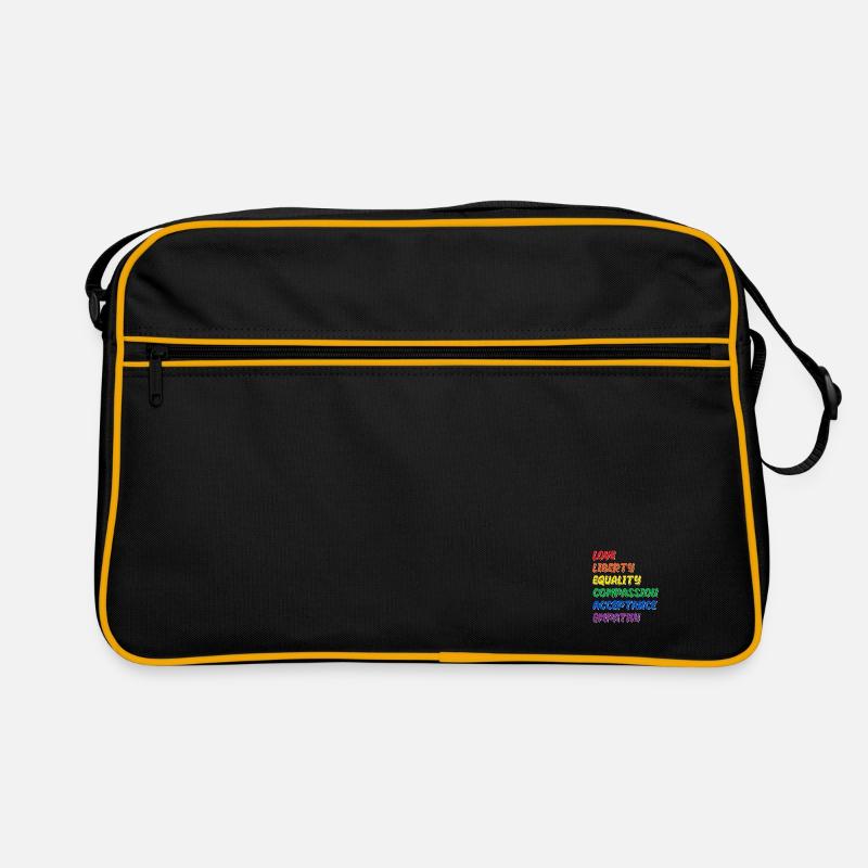 Fier LGBTQ. Déclaration Sac Retro