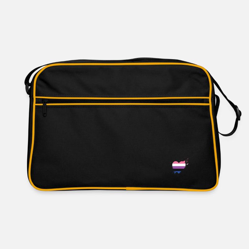 Fierté LGBTQ. Déclaration Sac Retro