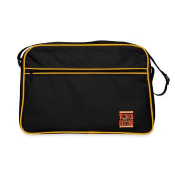 Get ready for Thanksgiving - Retro Bag - black/gold - Front