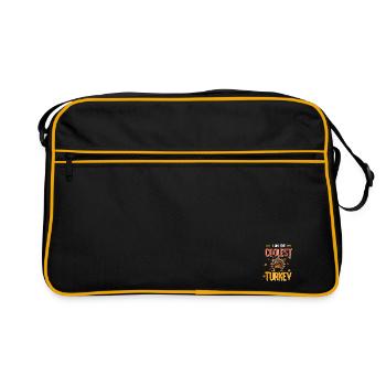 Get ready for Thanksgiving - Retro Bag - black/gold - Front