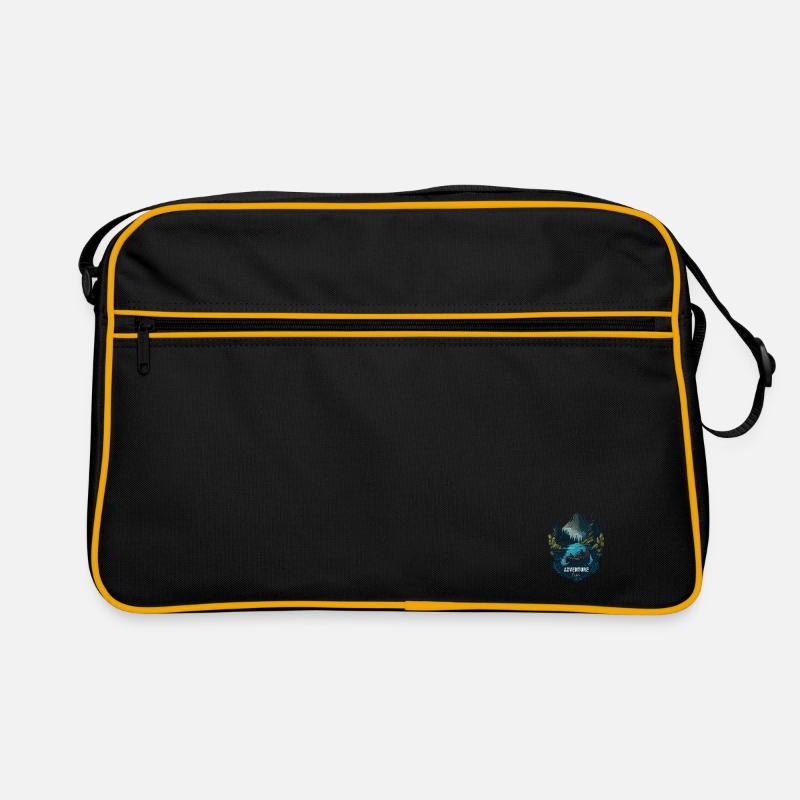 Jäger Bergsteiger Wanderer Abenteuer Retro Tasche
