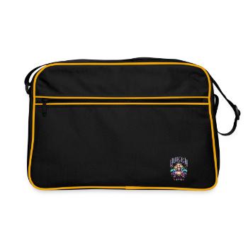 Reine du groove de la fierté LGBTQ+ - Sac Retro - noir/or - Devant