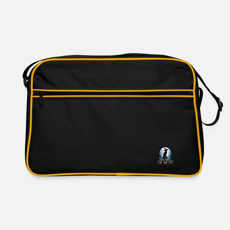 Joyeux Halloween, chat effrayé Sac Retro