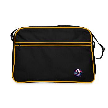 Reading is my hobby - Retro Bag - black/gold - Front