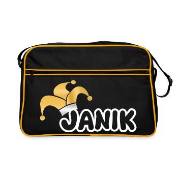 Janik comme carnaval - Sac Retro - noir/or - Devant