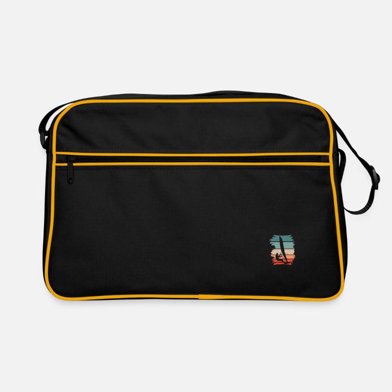 silhouette de windsurfer rétro vintage Sac Retro