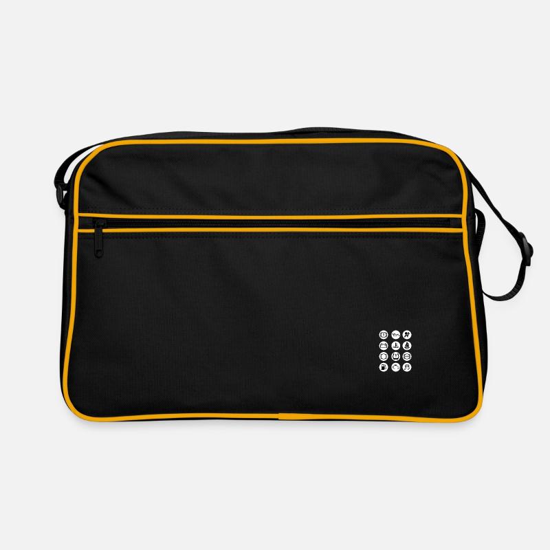 Motif de cercles de voiture feux indicateurs Sac Retro