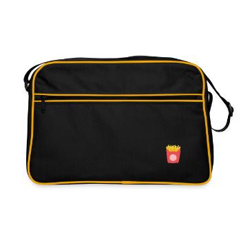 Frites Motif - Sac Retro - noir/or - Devant
