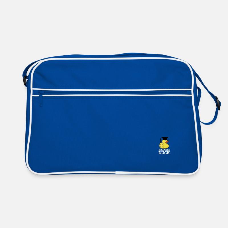 Master Duck Student Master's Degree Saying Retro Bag