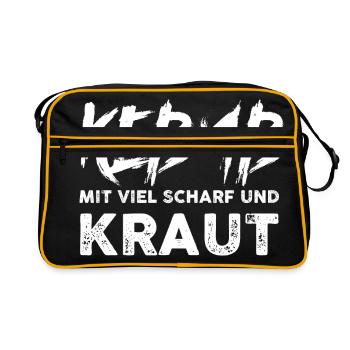 Kebab - Retro Tasche - Schwarz/Gold - Vorne