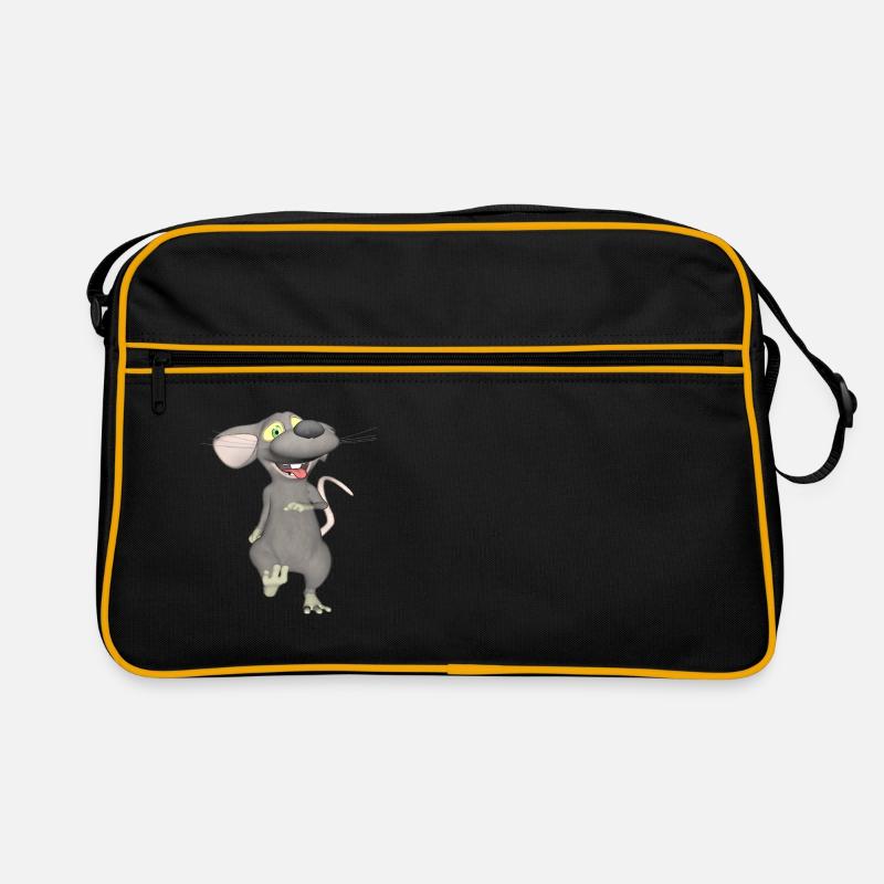 Funny mouse in 3D Retro Bag