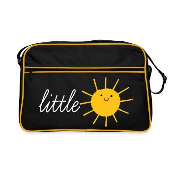 Little sunshine, our darling, laughing sun - Retro Bag - black/gold - Front