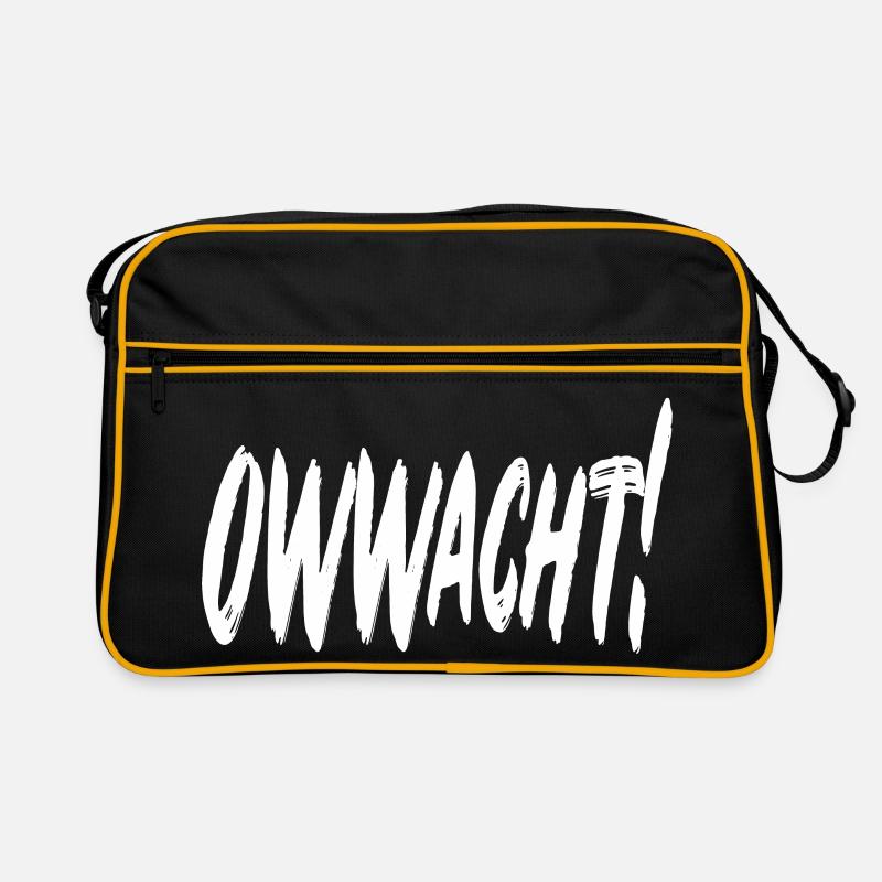 Owwacht! - Retro Tasche - Schwarz/Gold