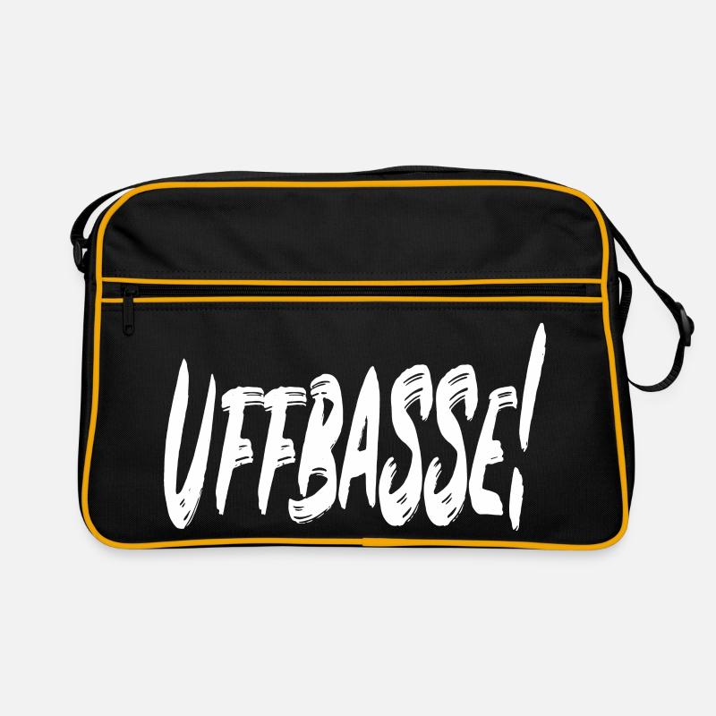 Uffbasse! - Retro Tasche - Schwarz/Gold