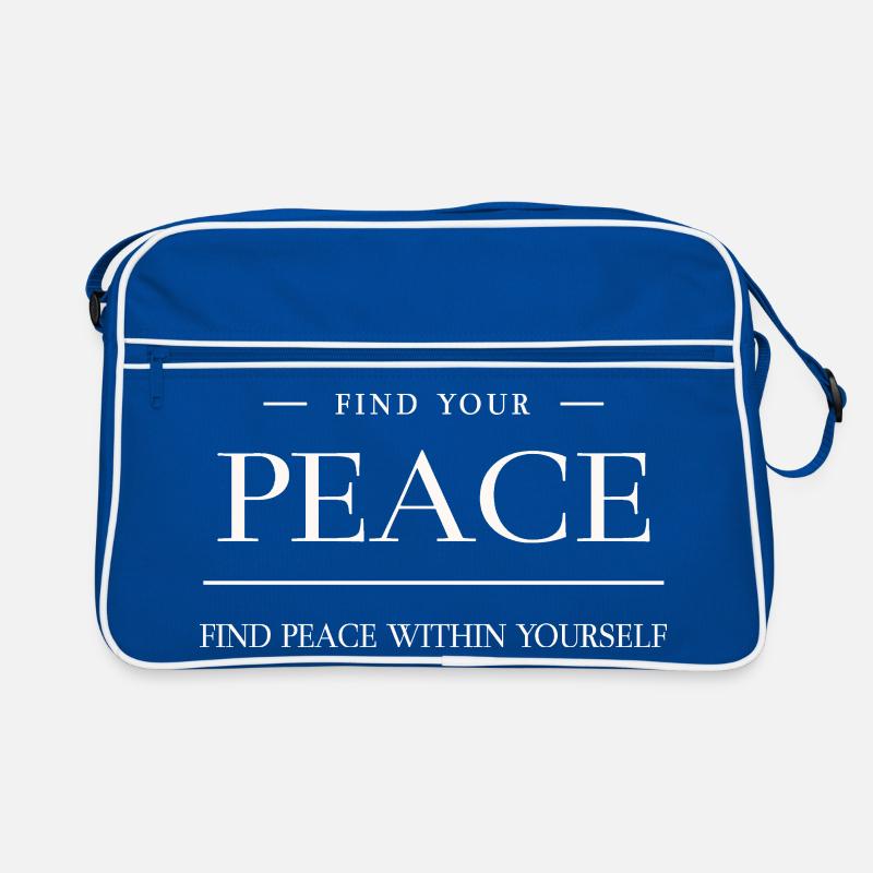 Peace is in Yourself – Peace Quote Retro Bag