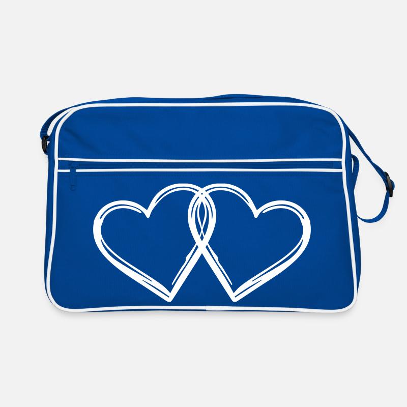 Herzen Paar Ehe Retro Tasche