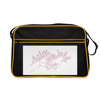 Hand of the Protector - Retro Bag - black/gold - Front