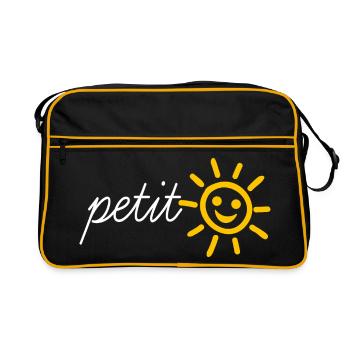 Notre rayon de soleil et notre chéri soleil rieur - Sac Retro - noir/or - Devant