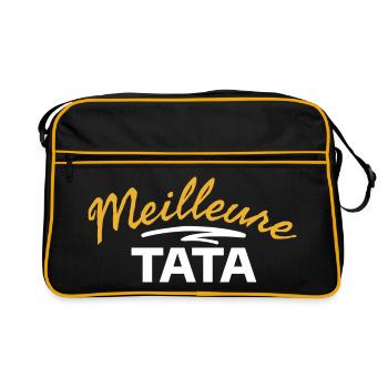 Design d'Expression Paternée TATA Mère - Sac Retro - noir/or - Devant