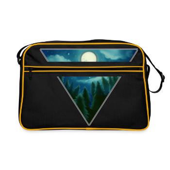 full moon - Retro Bag - black/gold - Front