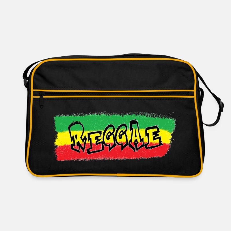 Reggae Banner Gesprüht Retro Tasche
