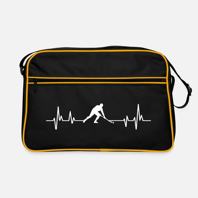 Feldhockey - Retro Tasche - Schwarz/Gold