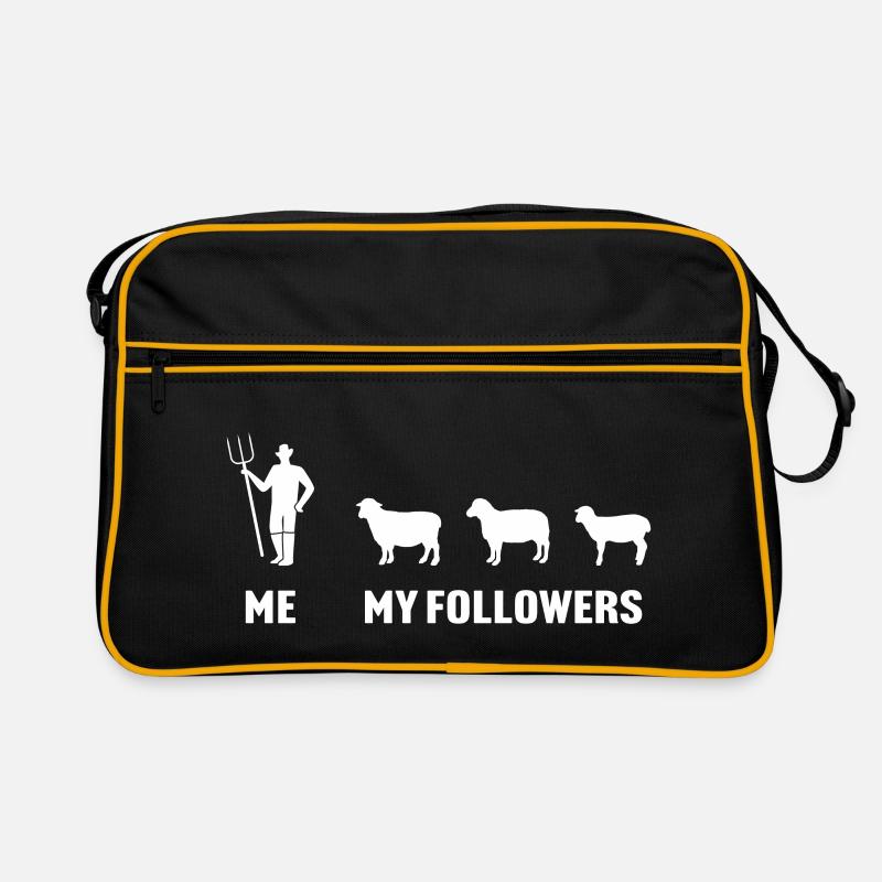 Ich und meine Anhänger Schafe Retro Tasche