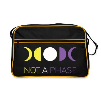 LGBTQ Pride Month - Not a Phase - Non-Binary - Retro Bag - black/gold - Front